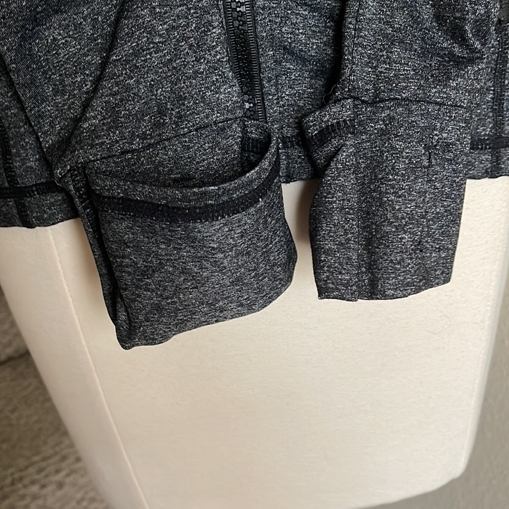 Women's Gray Full-Zip Jacket - Picture 9 of 14
